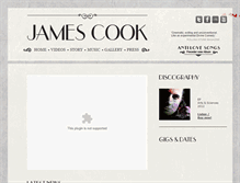 Tablet Screenshot of jamescookmusic.com